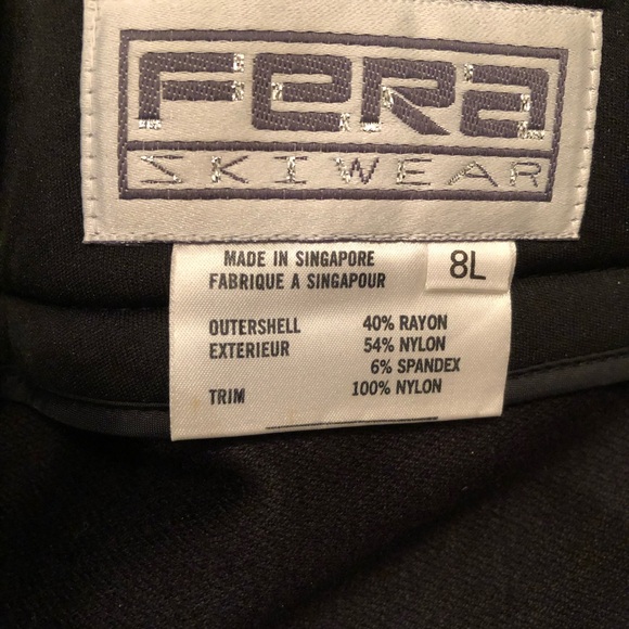 FERA Stirrup Ski Pants, Black, women’s size 8L (small-see measurements) - Picture 9 of 11